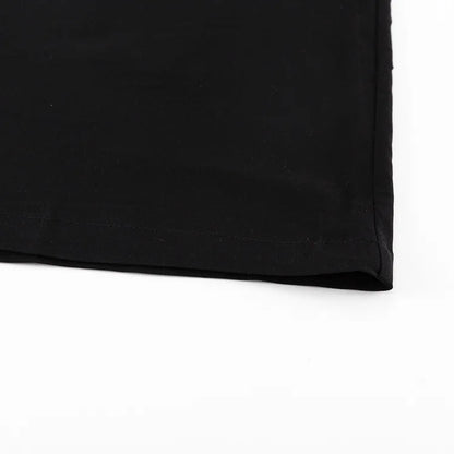 EtherealBe black high waist maxi skirt with a smooth fabric and elegant design