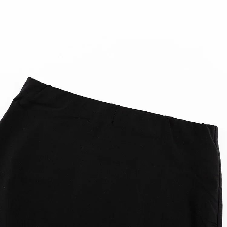 EtherealBe black high waist maxi skirt with a flowy design for elegant styling