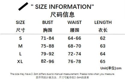 EtherealBe size chart showing bust waist and length measurements in cm for S M L XL with fitted strap party dress for women