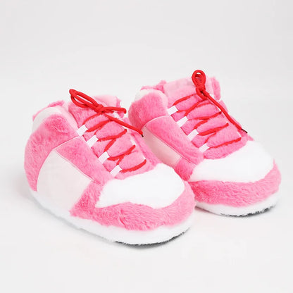 EtherealBe pink bread foam sneakers slippers with playful design and soft, fluffy texture for comfort