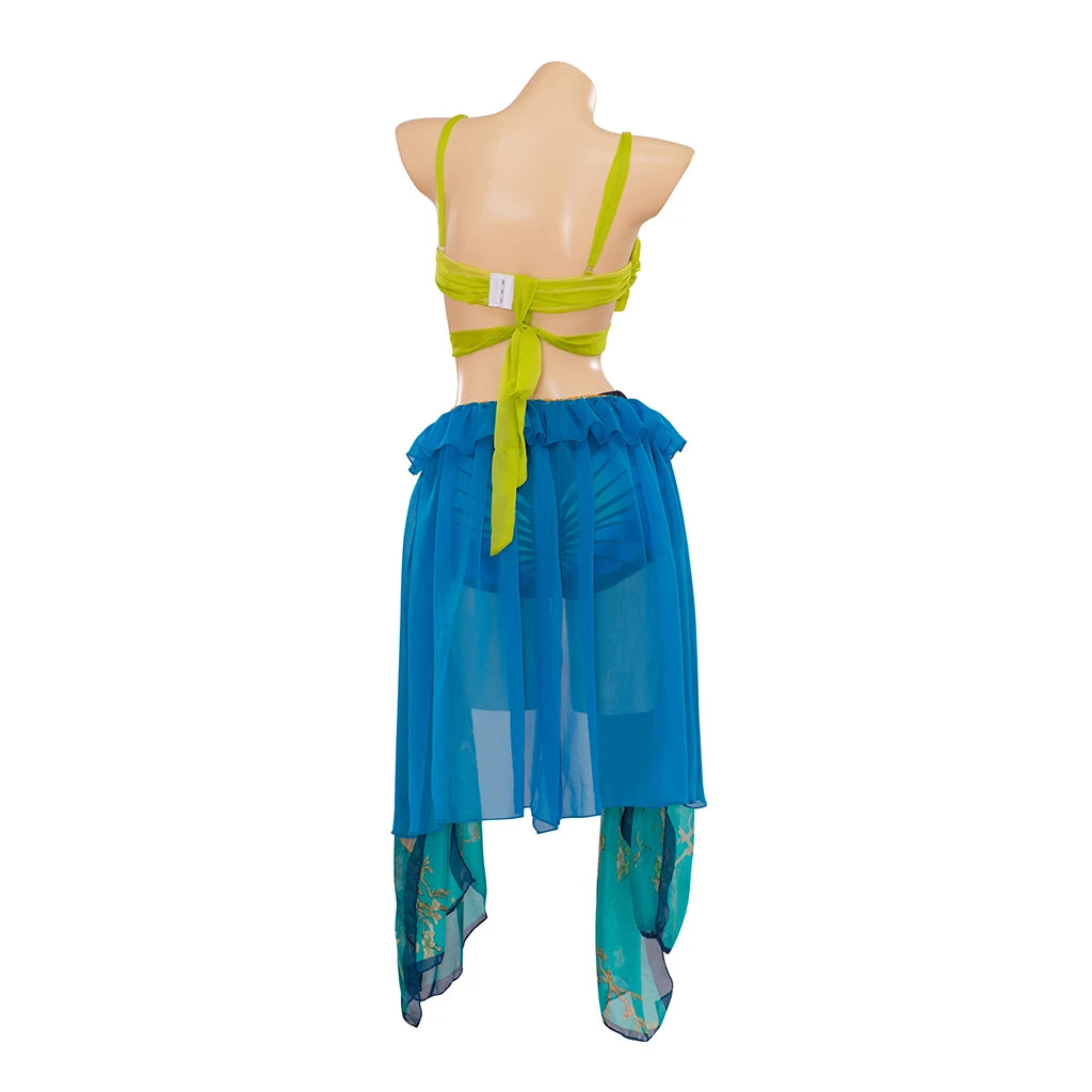 EtherealBe Britney Spears Halloween costume showcasing a colorful top and layered skirt