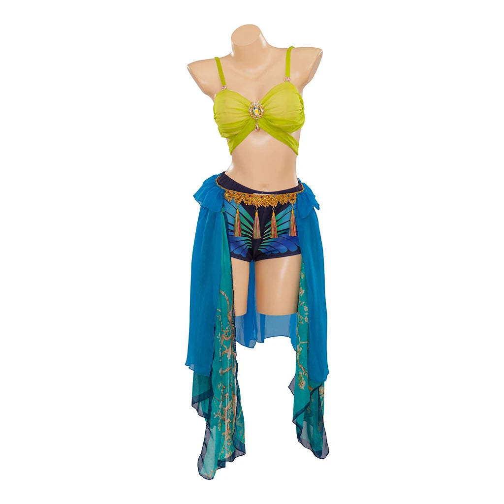 EtherealBe Britney Spears Halloween costume featuring colorful top and flowing skirt, perfect for parties