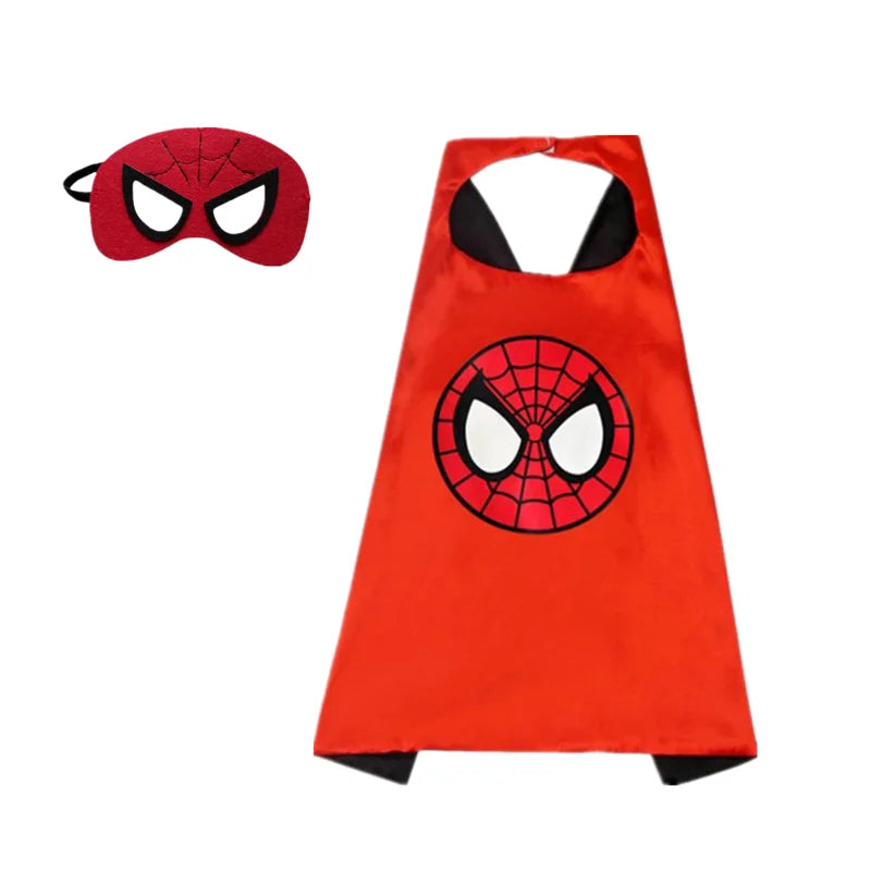 EtherealBe Spiderman Cape and Mask Set for Kids, perfect for superhero play and themed events