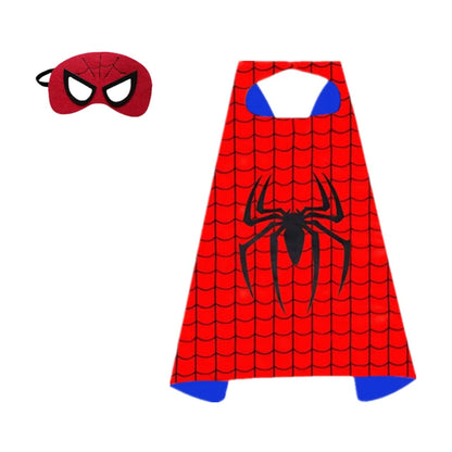EtherealBe Spiderman cape and mask set for kids, perfect as a Captain America costume for kids