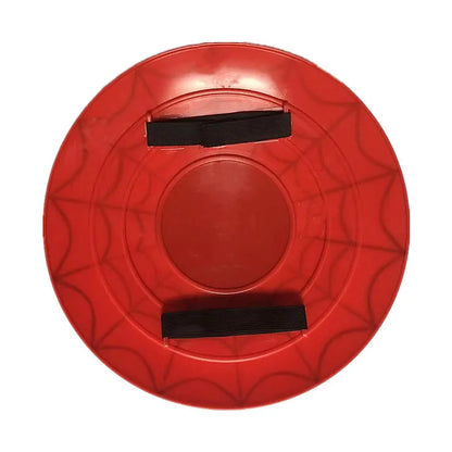 Red Captain America-themed shield for kids featuring adjustable straps, ideal for role play with Captain America costume for kids