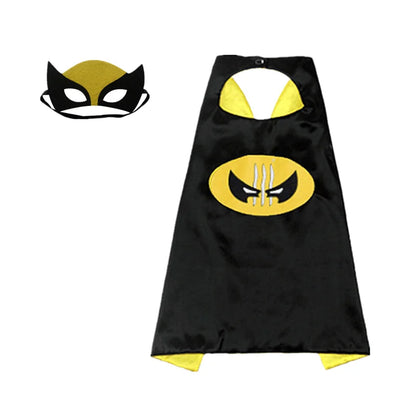 EtherealBe superhero costume with mask and cape designed for kids featuring vibrant colors