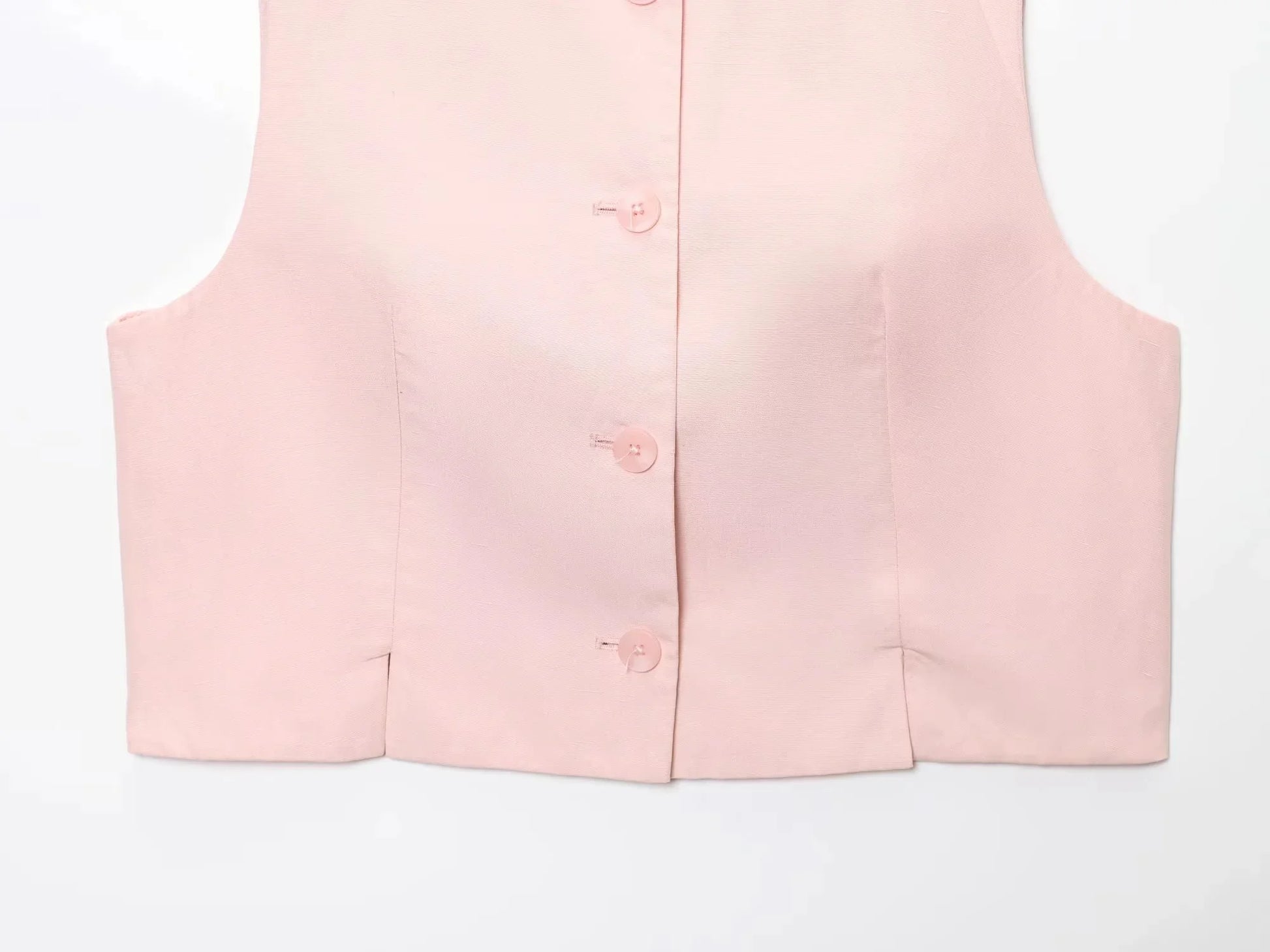 EtherealBe Casual Chic Office Lady Pantsuit in Soft Pink with Button Closure and Tailored Design