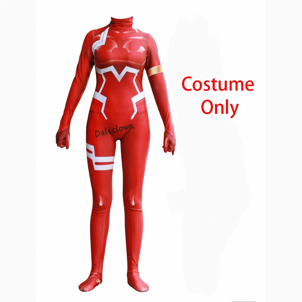 EtherealBe Darling in the Franxx cosplay costume in red with sleek design and full coverage