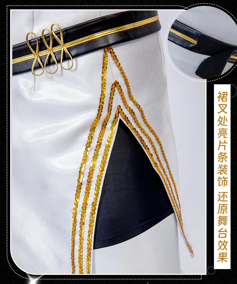 EtherealBe demon hunters cosplay costume set featuring elegant gold detailing and stylish design elements
