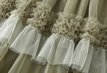 EtherealBe elegant ruffle edge skirt for women featuring soft tulle with intricate ruffles