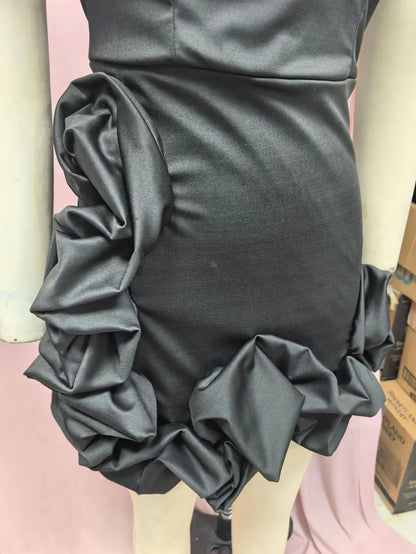 EtherealBe formal strapless cocktail dress featuring elegant ruffles for a chic look