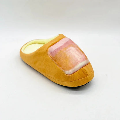 Novelty big toe slippers for home with a unique toe design and soft interior for comfort