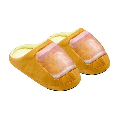 Novelty big toe slippers for home designed to look like realistic big toes for fun and comfort