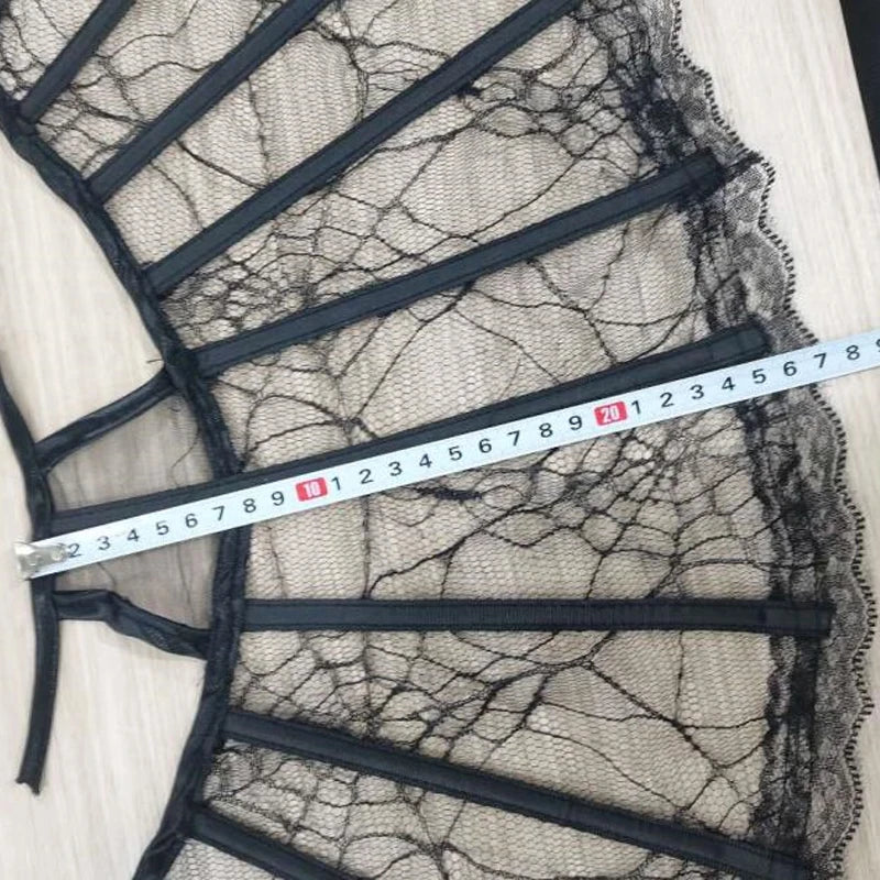 EtherealBe Gothic renaissance stand cloak collar costume detail with delicate lace and intricate design