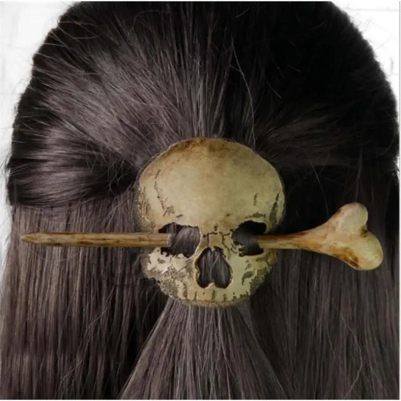 Halloween Hair Barrette For Women Retro Witch Skull Moth Hair Sticks  Butterfly Gothic Hairpin Pagan Hair Jewelry Party Gifts