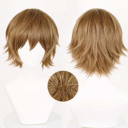 EtherealBe Ada Mesmer costume wig for Halloween in light brown with textured layers