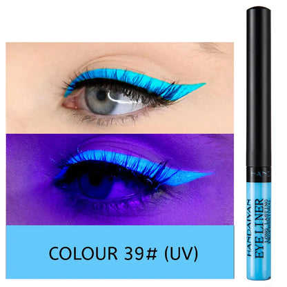 EtherealBe UV light neon eyeliner pen in Color 39 with vibrant blue hues for bold eye makeup