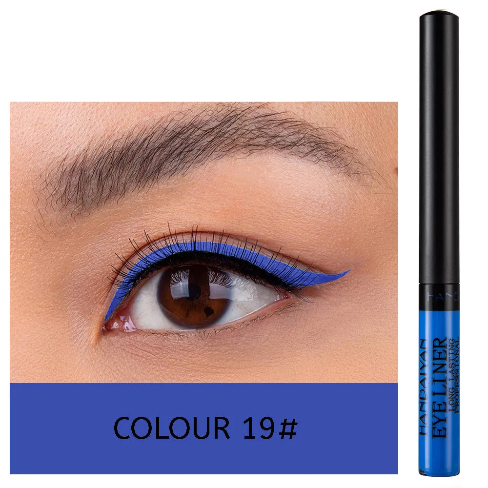 EtherealBe UV light neon eyeliner pen in vibrant blue, ideal for striking eye looks