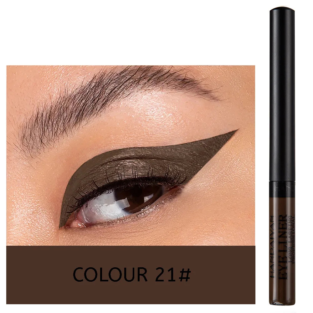 EtherealBe UV light neon eyeliner pen applied on an eye for bold and vibrant makeup looks