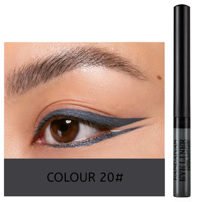 EtherealBe UV light neon eyeliner pen applied in bold design on model's eye with rich color