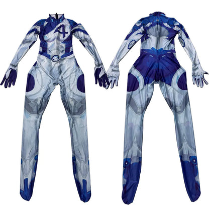 EtherealBe Invisible Woman Fantastic Four Susan Storm costume in purple and silver for cosplay events