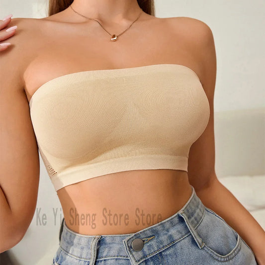 Nude EtherealBe versatile wrap-around bra designed for comfort and style with seamless support