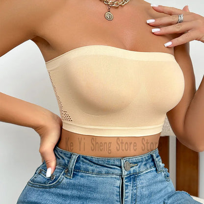 EtherealBe versatile wrap-around bra in nude color, perfect for layering and comfortable wear