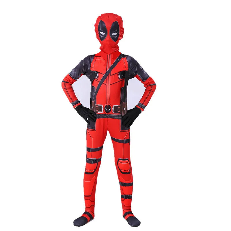 Kids Spiderman Halloween costume featuring vibrant colors and superhero design for fun dress-up