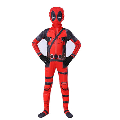 Kids Spiderman Halloween costume featuring vibrant colors and superhero design for fun dress-up
