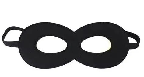 Black eye mask for kids Halloween Incredible costume with elastic straps for a secure fit