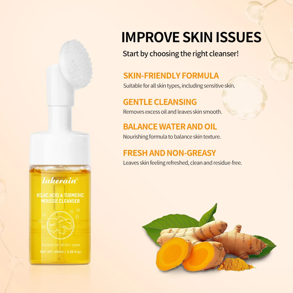 EtherealBe gentle turmeric facial cleanser for glowing skin with nourishing ingredients to enhance your complexion