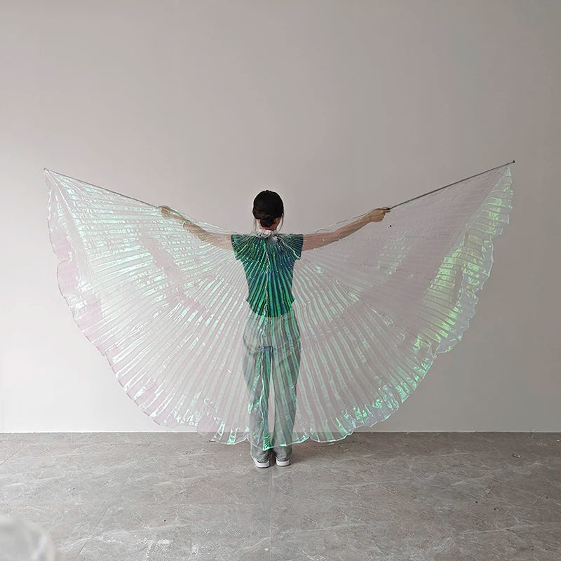 EtherealBe LED butterfly wing cloak with iridescent wings for stunning visual effects