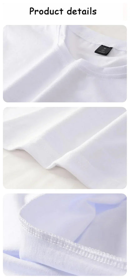 High-quality white let them graphic t shirt for women featuring soft fabric and detailed stitching