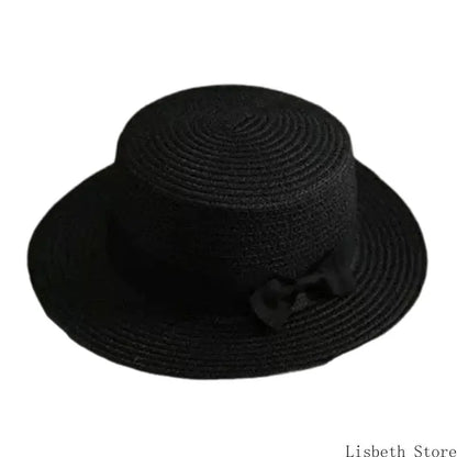 EtherealBe Creative ladies hat with secure fit featuring a stylish black design and elegant bow detail