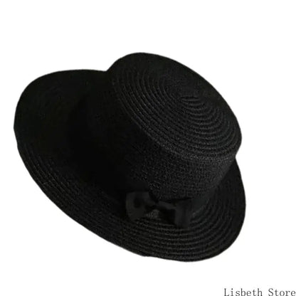 EtherealBe creative ladies hat with secure fit, featuring a stylish black design and bow detail.