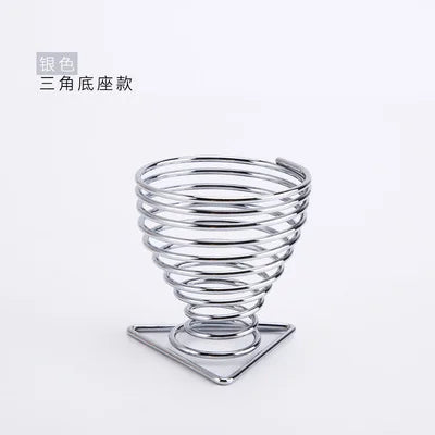 Stylish silver metal makeup sponge holder designed for organized beauty routines