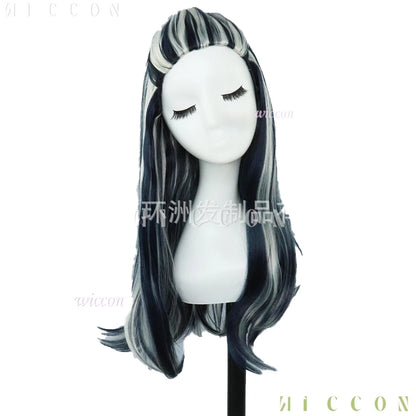 EtherealBe Monster High Franky Stein girl dress Halloween outfit with stylish hair wig for festive looks