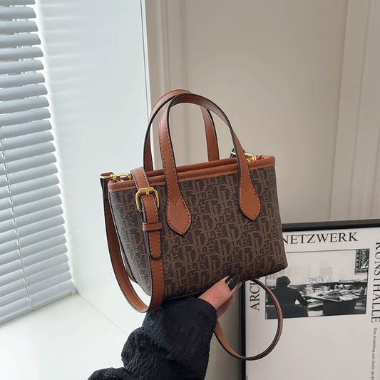 EtherealBe multi pocket women's everyday tote bag in brown with stylish design and durable straps