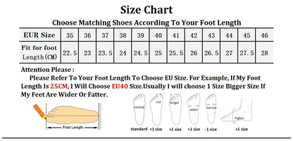 Size chart for EtherealBe narrow band buckle strapped high heel stilettos for accurate shoe fitting
