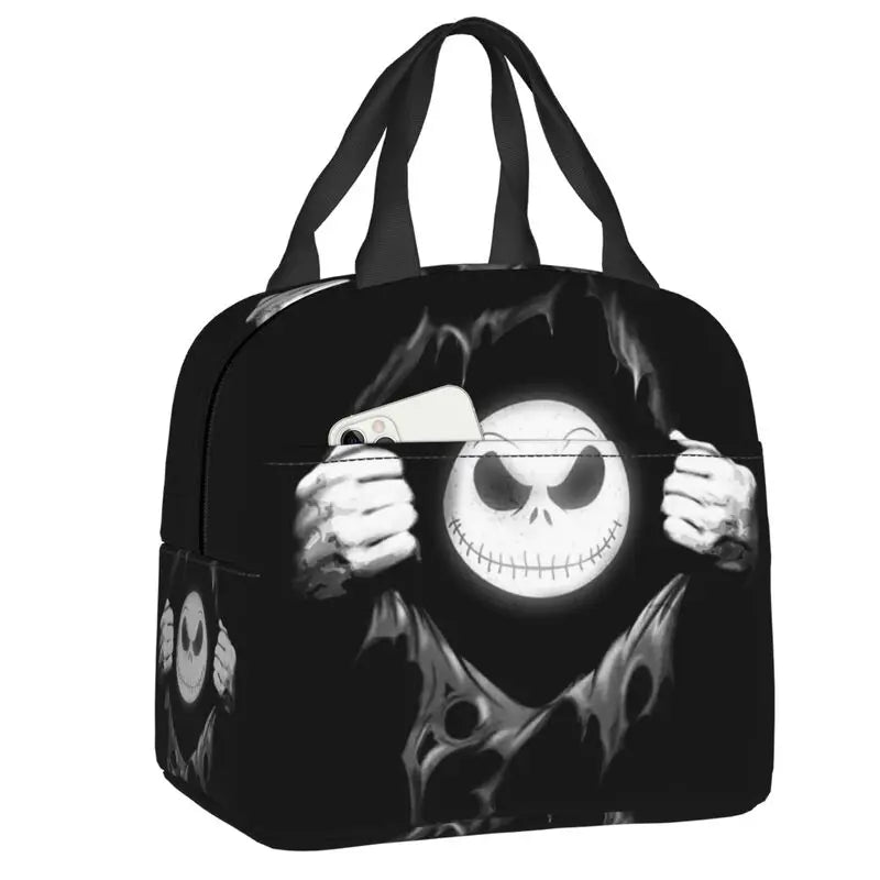 EtherealBe Nightmare Before Christmas Halloween lunch bag with Jack Skellington design and spacious interior