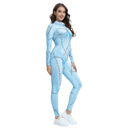 EtherealBe Nightmare Before Christmas Sadly cosplay costume in blue with stitched details