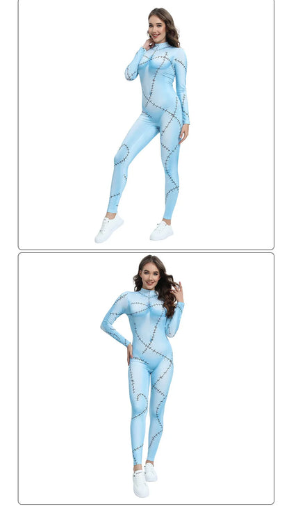 EtherealBe Nightmare Before Christmas Sadly cosplay costume in light blue with stitch detailing for fans