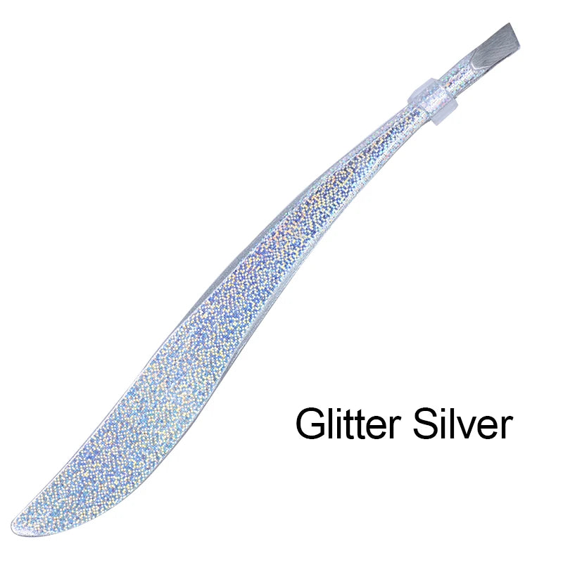 Glitter Silver Colorful stainless steel lash clamps for precise lash application and styling