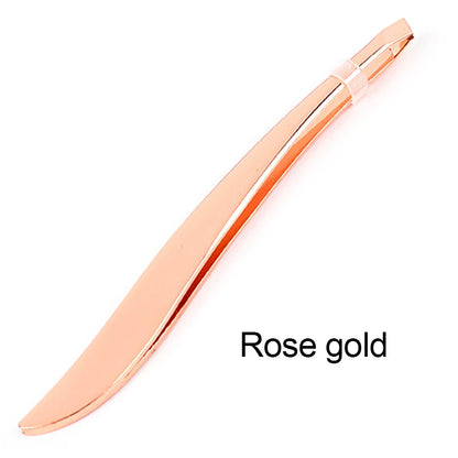 Rose gold colorful stainless steel lash clamps for precise eyelash application