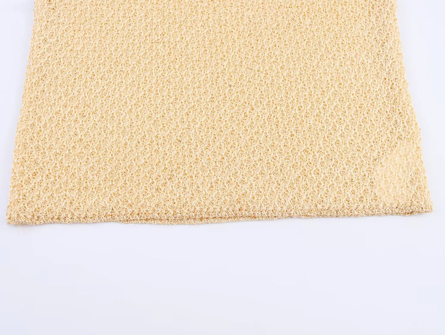 EtherealBe pearl embellished knitted vest for women in a soft, textured fabric