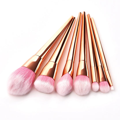 EtherealBe professional makeup brush tools for women in pink and rose gold for flawless application