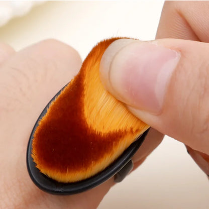 Professional manicure cleaning brush with soft bristles for effective nail care and cleaning