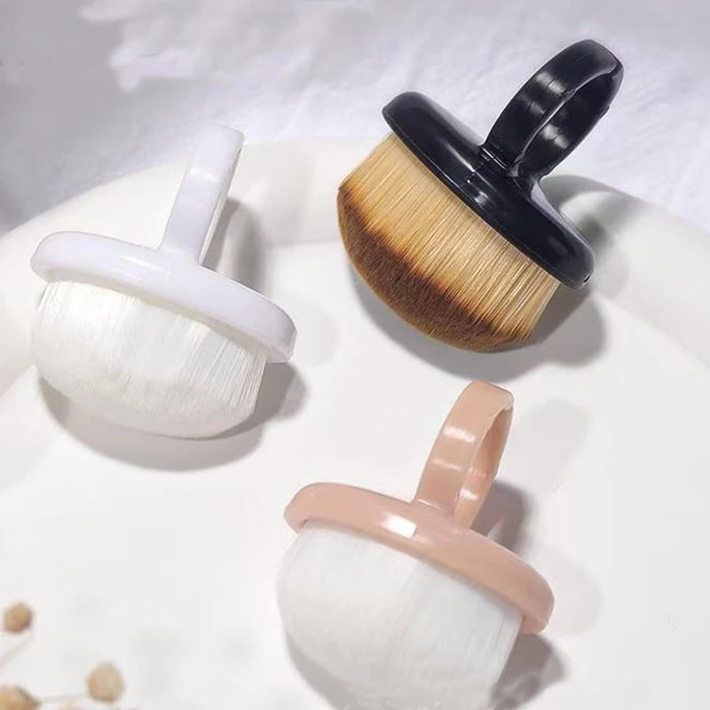 Set of three EtherealBe professional manicure cleaning brushes in various colors for effective nail care.