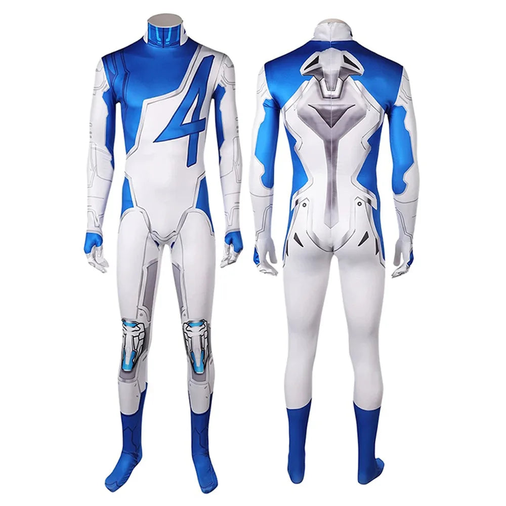 EtherealBe Psylocke cosplay costume featuring a sleek design with blue and white accents
