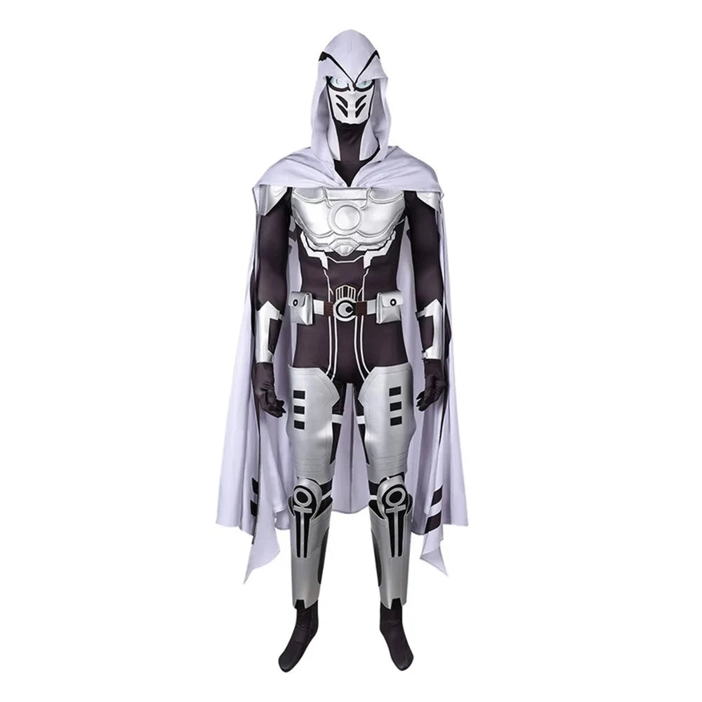 EtherealBe Psylocke cosplay costume featuring a sleek design with a hood and cape